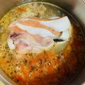 SpottedByD's cooksnap of when they made Salmon & Kang Kong in Tamarind Broth : Filipino Fish Sinigang > Savoury Sour Soup vs Tom Yum.