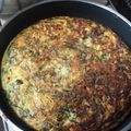 El cooksnap de j.d. schultheis cuando hizo Tortilla de Lechuga y Jamón.
