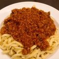 Cooksnap của Trương Khánh Linh khi họ làm theo món Mì Ý sốt bò bằm (Spaghetti)