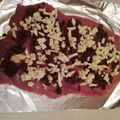 Cooksnap Katarina z czasów, kiedy przygotował Rolada z polędwiczki wieprzowej z mozarellą i suszonymi pomidorami.