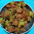 Kavish kapoor का कुकस्नैप जब उन्होंने गाजर आलू की सब्जी (Gajar aloo ki sabji recipe in Hindi) बनाया था।