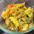 Priya Mulchandani का कुकस्नैप जब उन्होंने आलू और बेंगन की सब्जी (aloo aur baingan ki sabzi recipe in Hindi) बनाया था।