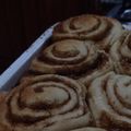 El cooksnap de Katherine Santillan cuando hizo Rolls de canela.