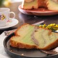 Cooksnap dari Carolina untuk resep Marble Taro Pandan Chiffon Cake