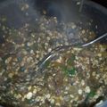 El cooksnap de Laura Osores cuando hizo Hamburguesas de berenjenas y avena.