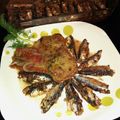 El cooksnap de Zaida TC @alquimiasfood cuando hizo Sardinas marinadas al horno, con fondo de tomates, cebollas, y patatas asadas.