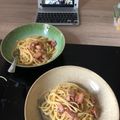 Beth Harper's cooksnap of when they made Bucatini Carbonara.