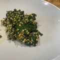 Kanaaneko 's cooksnap of when they made Japanese Spinach with sesame sauce(Goma ae).