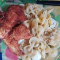 El cooksnap de Belu Aibar cuando hizo Pollo frito 🍗 con ensalada de tomate 🍅.