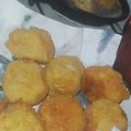 El cooksnap de Abby Sanchez cuando hizo Bombas de arroz rellenas de queso.