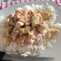 El cooksnap de Mariana Trujillo cuando hizo Strogonoff de pollo y arroz.