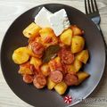 Cooksnap από Sitronella στη συνταγή Λουκάνικα με πατάτες γιαχνί