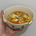 Cooksnap dari Zahra Rahayu untuk resep Sup Jagung Wortel Brokoli Sosis