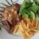 Cooksnap dari Molyn untuk resep Beef steak with mushroom sauce and baked potato