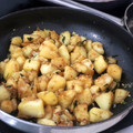 El cooksnap de Sara PA cuando hizo Patatas al ajillo.