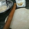 El cooksnap de Maria del Carmen Martinez cuando hizo Pizza con harina integral y semillas de lino.