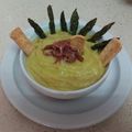 El cooksnap de Fernando cuando hizo Crema de espárragos.