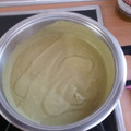 El cooksnap de Luisa Lopez cuando hizo Crema de espárragos trigueros.