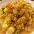 รูป Cooksnap ของ fang fang kitchen เมื่อเขาทำ ส้มตำ..ตำข้าวโพด