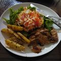 Cooksnap dari Intan Zahra Al Arsyad (Bunda'Reycha) untuk resep Chicken Steak Potato Wedges and Fresh Salad