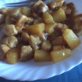 El cooksnap de Cristina Gallego Rivera cuando hizo Pollo con piña.