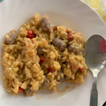 El cooksnap de Alexandra Mercader Asensio cuando hizo Fideuá con salchichas en Monsieur cuisine Connect.