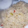 Haya Ali's cooksnap of when they made Tarka Chawal with Massoor Daal.