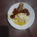 Cooksnap dari Nur Hidayati untuk resep Nasi kuning bumbu racik ikan goreng