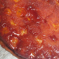 El cooksnap de Mechy Monzón cuando hizo Tarta invertida de banana.