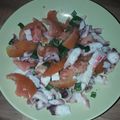 El cooksnap de Angiela cuando hizo Salpicón de rejo y bocas de mar.