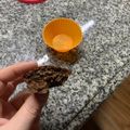 El cooksnap de Jimena Lopez cuando hizo Tortita de cacao en microondas SIN HARINA.