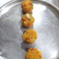 aanandi Aggarwal 's cooksnap of when they made Bundi ke ladoo.