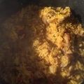 El cooksnap de claudia ortiz cuando hizo Arroz al azafrán con carne.