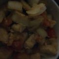 El cooksnap de Flo Bruné cuando hizo Salteado de pollo con mostaza y miel.