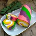 Cooksnap dari Anik P@won Qulo untuk resep Bolu Gulung Kukus Batik *gluten-free & pewarna alami
