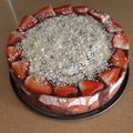 El cooksnap de Lucía Díaz cuando hizo Tarta de mousse y gelatina de fresas (TARTA SIN HORNO).