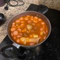 El cooksnap de Karina Franco cuando hizo Guiso de arroz con pollo.