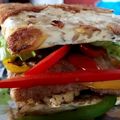 Cooksnap Nourie semasa beliau membuat Sandwich sihat ala subway.