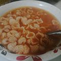 El cooksnap de Marisol Ramiirez cuando hizo Sopa aguada de codito.