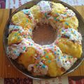 El cooksnap de Carina Inzabella cuando hizo Rosca de Pascua gigante.