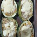 El cooksnap de Yessika Lagos Esparza cuando hizo Zapallo italiano o zucchini, relleno de pollo.