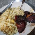 El cooksnap de Oriana Rodríguez cuando hizo Chuletas ahumadas en salsa agridulce de limón.