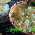 El cooksnap de Maggie cuando hizo Pozole blanco casero.
