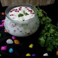 Sneha Patel's cooksnap of when they made મિક્સ ફ્રુટ રાયતુ (Mix Fruit Raita Recipe in Gujarati).