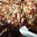 El cooksnap de Francisca Gorriti cuando hizo Tallarines caseros al huevo.