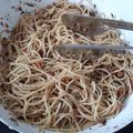Kender Barbara Cooksnap-ja, amikor elkészítette a(z) Diós-csípős spagetti receptet.