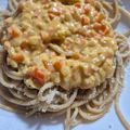 El cooksnap de melisa vallejos cuando hizo 🍝 Salsa de Crema y Vegetales para Fideos de Arroz con Morrón.