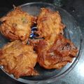 Puja Shaw का कुकस्नैप जब उन्होंने प्याज की भजिया (Pyaj ki Bhajia recipe in Hindi) बनाया था।