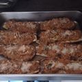 El cooksnap de Beatriz Garcia Romero cuando hizo Berenjenas rellenas de verduras y atún.