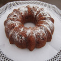 El cooksnap de carmeta cuando hizo Bundt cake con turrón de yema tostada y piñones.